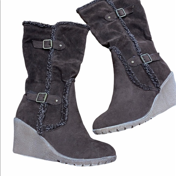 Chloe Boutin brown fur winter boots size 10 new - Picture 1 of 6